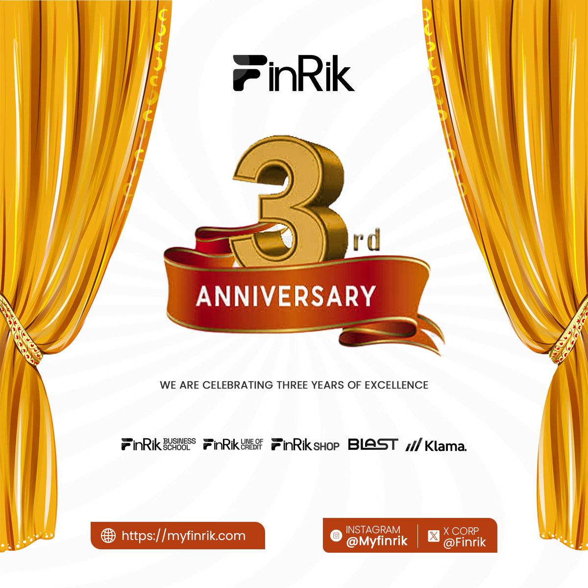 Finrik 3rd Anniversary